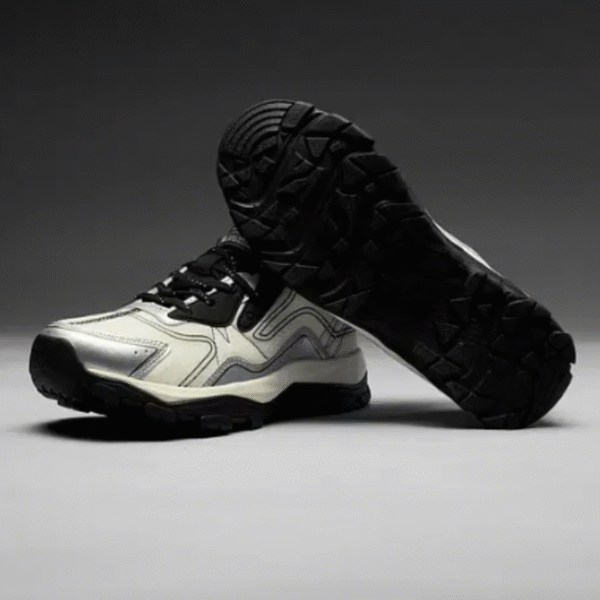 Zubax Men’s Chunky Sneakers | Latest Stylish White & Silver Casual Shoes for Daily Wear & Outdoors