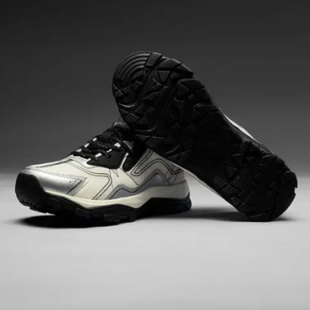 Zubax Men’s Chunky Sneakers | Latest Stylish White & Silver Casual Shoes for Daily Wear & Outdoors